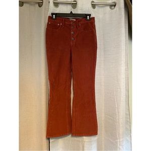 Madewell Courderoy High Waisted Pants